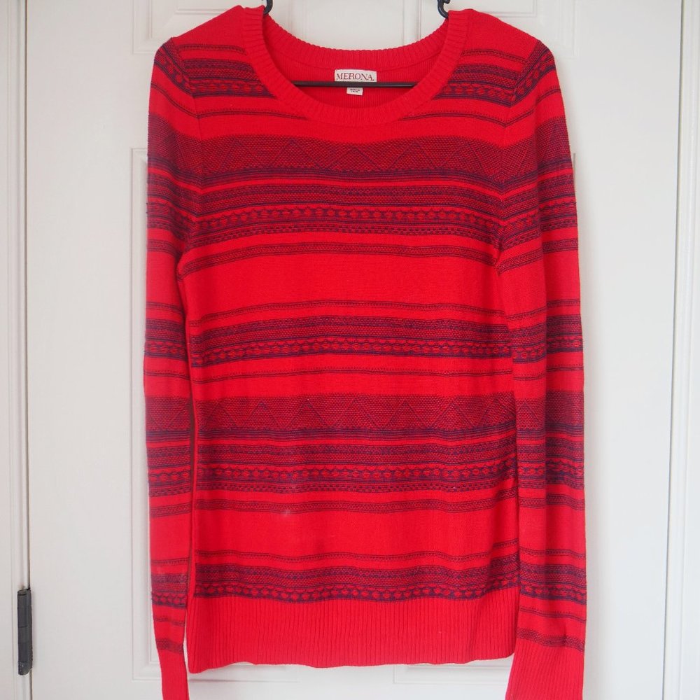 Red Crew-Neck Sweater